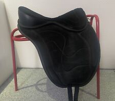 Extra Short Backed, FreeForm Black Suede Treeless Saddle, with 16 Inch Seat for sale  Shipping to South Africa