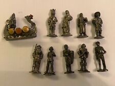Collection Of miniature Pewter Figures Plus Pewter Viking Boat for sale  Shipping to South Africa