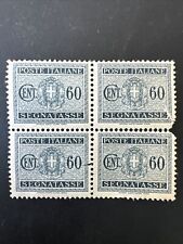 Itália 1934 - SG#D402 - Brasão de armas Savoy - Bloco de 4 selos postais com vencimento comprar usado  Enviando para Brazil