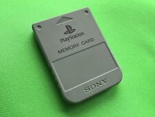 Used, Official Sony PlayStation PS1 Memory Card x 1 Grey Classic Retro PSX PSone - B for sale  Shipping to South Africa