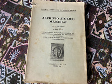 Archivio storico messinese usato  Italia