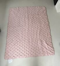 Pink blanket throw for sale  SOLIHULL