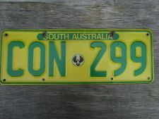 Usado, Placa de licença CON-299 personalizada da década de 1980 Austrália do Sul verde/amarela comprar usado  Enviando para Brazil