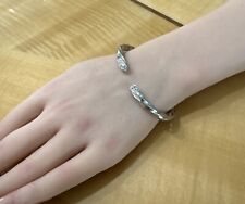 Bracelete David Yurman prata esterlina borda de cabo de diamante 6,5 pol. 🧡24,4 gramas, usado comprar usado  Enviando para Brazil