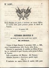 Regio decreto 1868 usato  Lucca