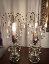 crystal table lamp vintage for sale  Lake Placid