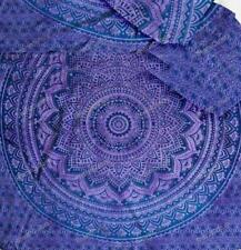 Indio Handmade Floral Mandala Arte Azul Juego de Cama Colcha Bohemio segunda mano  Embacar hacia Argentina