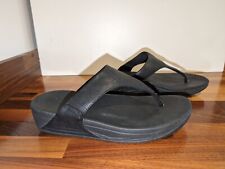 Fitflop black wedge for sale  CORBY