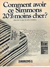 Publicite 1967 simmons d'occasion  Le Luc
