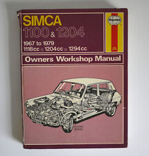 Simca 1100 1204 for sale  LIVERPOOL