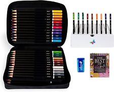 Used, ColorIt 72 Colored Pencils for Artists - Art Supplies for Adult Coloring, Black for sale  Shipping to South Africa