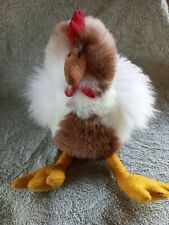 Soft Plush Chicken Hen Rooster Silky Realistic Toy 10" Stuffed Fur Fluffy Silkie for sale  Shipping to United Kingdom