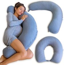 Almohadas refrescantes para embarazo Crescent - Almohada corporal para adultos - Dormir lateral - Alfombrilla segunda mano  Embacar hacia Mexico