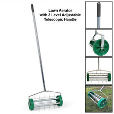 Rolo de grama aerador de grama para jardinagem com cabo telescópico ajustável de 3 níveis, usado comprar usado  Enviando para Brazil