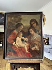 Used, Large Antique 19th Century Religious Oil Portrait Painting After Correggio for sale  Shipping to South Africa