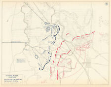 Guerra Civil Americana. 29-31 de diciembre de 1862. Mapa antiguo de Battle of Stones River 1959 segunda mano  Embacar hacia Argentina