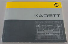Instrucciones Servicio / Manual Opel Kadett E Inclusive Gsi Stand 12/1984 comprar usado  Enviando para Brazil