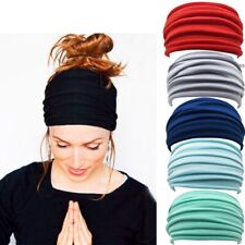 UK Yoga Hairband Turban Running Headwrap Wide Stretch Hair Band Sports Headband, used for sale  Shipping to South Africa
