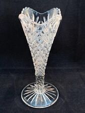 Crystal trumpet vase for sale  New Milford