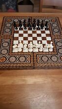 Altes schach backgammonspiel gebraucht kaufen  München