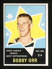 O-PEE-CHEE 1968 #214 BOBBY ORR NORRIS TROPHY PLIEGUE VERTICAL FRESCO DE FÁBRICA segunda mano  Embacar hacia Argentina