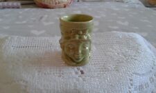 VINTAGE LADIES FACE GREEN EGG CUP for sale  Shipping to South Africa
