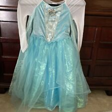 Used, Disney Store Girls Frozen Elsa Blue Dress Costume Size 5/6 Musical Singing for sale  Shipping to South Africa