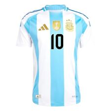 Usado, Camiseta deportiva argentina Lionel Messi #10 versión jugador 2024/2025 parche 3 de la Copa del Mundo segunda mano  Embacar hacia Argentina