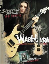 Shadows Fall Jon Donais 2004 Washburn X Series anuncio de guitarra 8 x 11 anuncio segunda mano  Embacar hacia Argentina