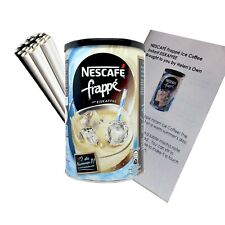 Nescafe FRAPPE, Instant Iced Coffee, German Import EISKAFFEE 275g Tin + Straws!, used for sale  Shipping to South Africa
