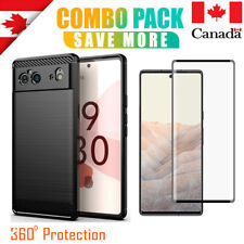 For Google Pixel 6 Pro Case Carbon Fiber Heavy Duty Shockproof Back Cover for sale  Canada