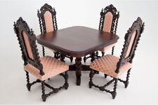 Stół z czterema krzesłami, styl myśliwski, Niemcy, ok. 1870 na sprzedaż  PL