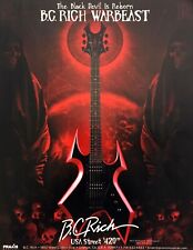 Used, 2016 BC Rich Warbeast Electric Guitar photo "Reborn Black Devil" promo print ad for sale  Shipping to Canada