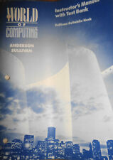 World Of Computing. Instructor's Manual Con Prueba Banco, Por David R Sullivan, segunda mano  Embacar hacia Argentina