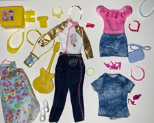 Lote de ropa Barbie moda muñeca ropa y accesorios 23 piezas R4-11 segunda mano  Embacar hacia Mexico