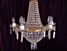 Crystal glass chandelier for sale  COLCHESTER