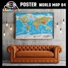 Poster mappa world usato  Ivrea
