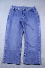 Jeans feminino Riders 14P azul cintura média reto lavagem média jeans stretch 32x26 comprar usado  Enviando para Brazil