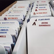 (30) ALTOS divisores de cartões esportivos com 30 etiquetas de logotipos de equipes MLB grátis comprar usado  Enviando para Brazil