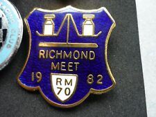 Richmond meet badge for sale  Shipping to Ireland