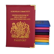 Leather passport holder for sale  HAYES