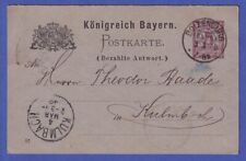 Bayern 1888 ganzsache gebraucht kaufen  München