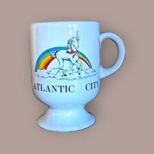 Lembrança de xícara de café/chá unicórnio arco-íris Atlantic City, usado comprar usado  Enviando para Brazil