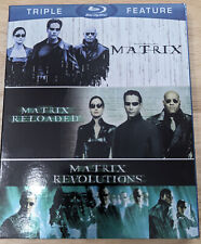 MATRIX, MATRIX RELOADED, MATRIX REVOLUTIONS Triple Feature (Blu-ray, 2003)  comprar usado  Enviando para Brazil