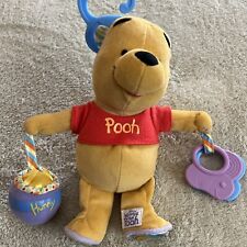 Winne the Pooh Yellow Purple Blue Hunny Pot Car Seat Toy Teether Jingle for sale  Shipping to South Africa