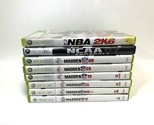 Xbox 360 Video Game Lot Bundle. Games Tested And Working! Sports Madden NBA NCAA for sale  Shipping to South Africa