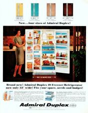 1966 Admiral Duplex Freezer Geladeira Impressão Vintage Anúncio Agora Em Quatro Tamanhos , usado comprar usado  Enviando para Brazil