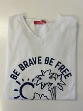 Camiseta masculina Bora Bora Beach Club gola V Matira Beach BVI XL Be Brave Be Free comprar usado  Enviando para Brazil