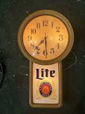 miller clock lighted beer clock for sale  Vesper