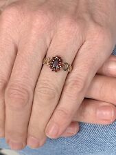 Used, 9ct gold vintage Garnet cluster Ring 1.8 Grams for sale  Shipping to South Africa